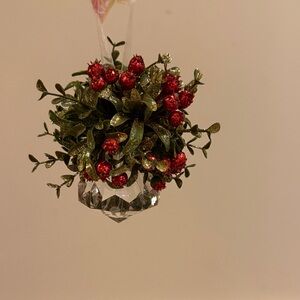 Festive Green and Red Holiday Ornament